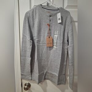 Weatherproof Light Gray Long Sleeve Henley